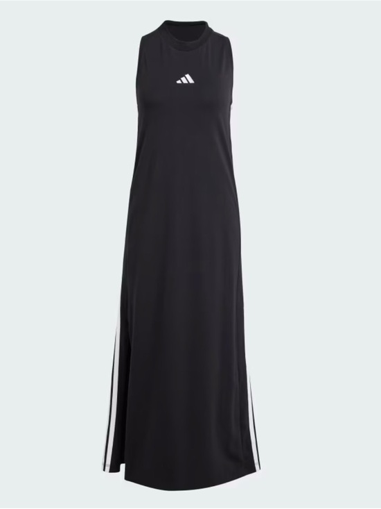 adidas Dresses & Skirts - adidas Black Maxi Tank Dress with Side Stripes